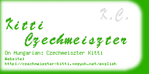 kitti czechmeiszter business card